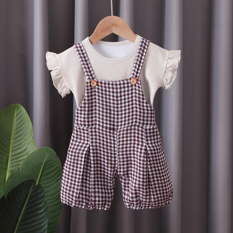 ha1390 เสื้อ+กางเกงเอี๊ยม size 80-110 จำนวน 4 ตัวต่อแพ็ค