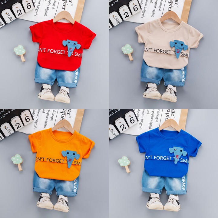 ha1466 เสื้อ+กางเกง size 80-110 จำนวน 4 ตัวต่อแพ็ค