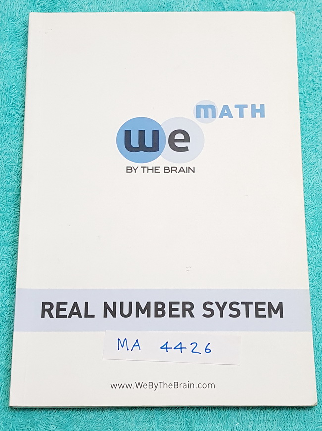 ►We Brain◄ MA 4426 หนังสือกวดวิชา คณิตศาสตร์ ม.4 ระบบจำนวนจริง มีสรุปเนื้อหา สูตรสำคัญ ก่อนตะลุยทำโจทย์แบบฝึกหัด มีข้อควรรู้ ข้อควรระวัง เทคนิคลัดเยอะมาก จดเล็กน้อย โจทย์ Assignment มีเฉลยละเอียดและวิธีทำละเอียด