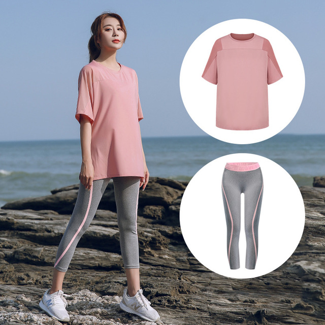 ชุดออกกำลังกายผู้หญิง (L,XL,2XL,3XL,4XL) S101+7941