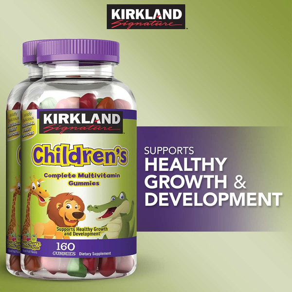 พร้อมส่ง วิตามินรวมสำหรับเด็ก Kirkland Signature Children's Complete Multivitamin Gummies 160 Gummies
