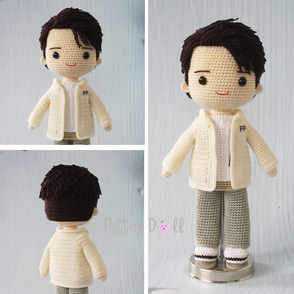 หนังสืองานฝีมือตุ๊กตาถักโครเชต์ชุดอาชีพ เซตที่ 1