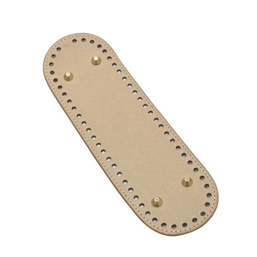 แผ่นหนังรองก้นกระเป๋าสำเร็จรูป ขนาด 8x26 cm. ทรงเหลี่ยม