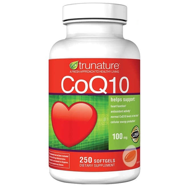 พร้อมส่ง อาหารเสริมบำรุงหัวใจ Trunature CoQ10 100mg. 220 Softgels