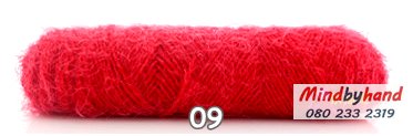 ไหมมิ้งค์แคชเมียร์ รหัสสี 09 Red