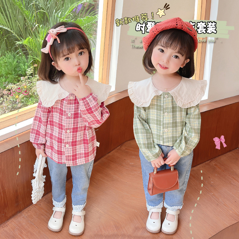 my2905 เสื้อ+กางเกงยีนส์ size 80-120 จำนวน 5ตัว ต่อแพ็ค