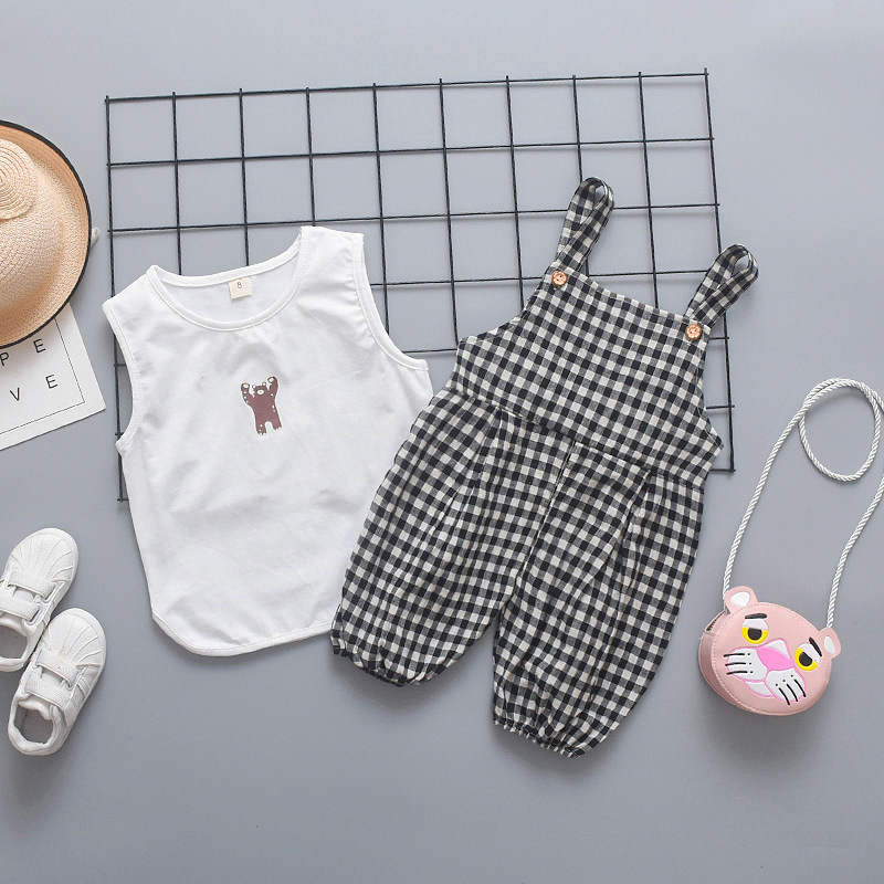 ha1067 เสื้อกล้าม+กางเกงเอี๊ยม size 80-110 จำนวน 4 ตัวต่อแพ็ค