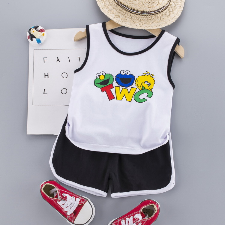 ha1608 เสื้อกล้าม+กางเกง size 80-110 จำนวน 4 ตัวต่อแพ็ค