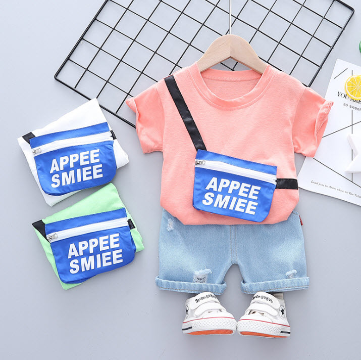 ha1280 เสื้อ+กางเกง size 80-110 จำนวน 4 ตัวต่อแพ็ค