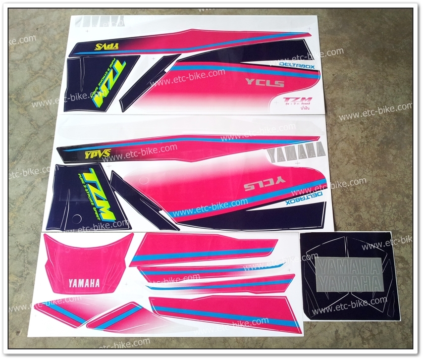 สติ๊กเกอร์ TZM ปี 95 รุ่น 2 ติดรถสีน้ำเงิน