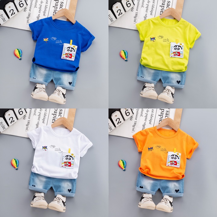 ha1556 เสื้อ+กางเกง size 80-110 จำนวน 4 ตัวต่อแพ็ค