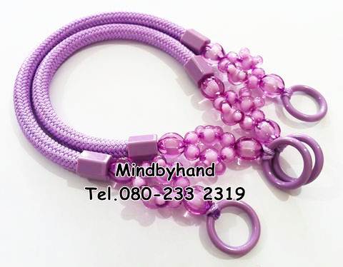 สายกระเป๋าแฟชั่น ร้อยลูกปัดคริสตัล