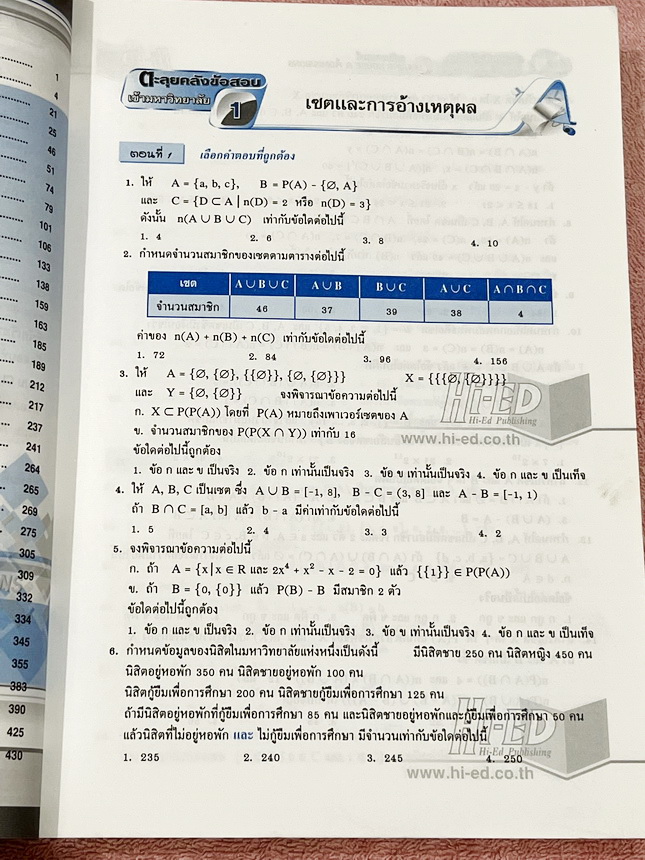 ►อ.สมัย◄ หนังสือรองศาสตราจารย์สมัย เหล่าวาณิชย์ ตะลุยโจทย์คลังข้อสอบคณิตศาสตร์เข้ามหาวิทยาลัย เหมาะสำหรับนักเรียน ม.4-5-6 เพื่อเตรียมตัวสอบเข้ามหาวิทยาลัย มีเจาะโจทย์และวิเคราะห์ข้อสอบที่เคยใช้สอบเข้ามหาวิทยาลัย 1,000 ข้อ แยกบทแบ่งออกเป็นเรื่องๆ 16 บท + ข