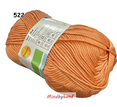 ไหมพรม คอตตอลมายด์ รหัสสี 522 สีส้มหม่น