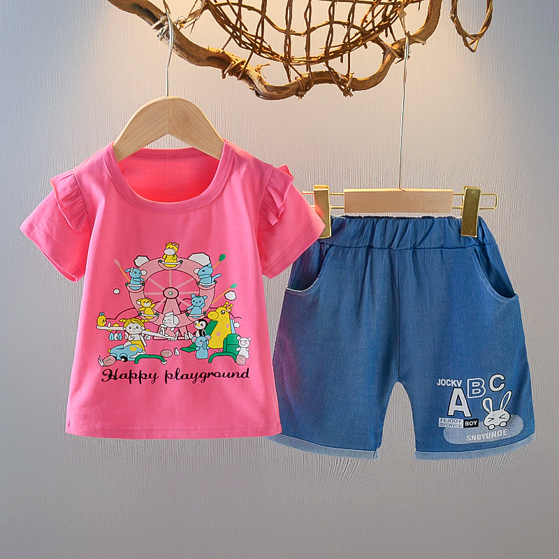 ha1366 เสื้อ+กางเกง size 80-110 จำนวน 4 ตัวต่อแพ็ค