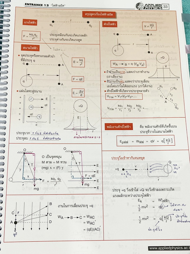 ►อ.ประกิตเผ่า แอพพลายฟิสิกส์◄ หนังสือเรียน Applied Physics อ.ประกิตเผ่า ฟิสิกส์ปกใหม่ คอร์สEntrance เซ็ท 5 เล่ม มีสรุปสูตรเนื้อหาระดับชั้นม.ปลาย ม.4-5-6 ทั้งหมด มีโจทย์เสริมประสบการณ์ และมีเฉลยวิธีคิดอย่างละเอียดมาก เหมาะสำหรับนักเรียนที่กำลังเตรียมตัวสอบ
