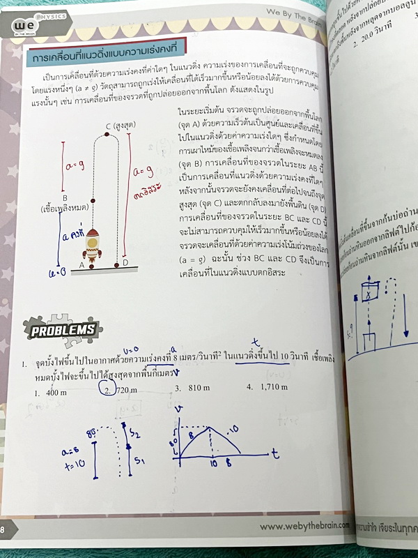 ►ฟิสิกส์ม.ต้น◄ หนังสือเรียนพิเศษ We Brain ระดับชั้นม.ต้น 5 เล่ม มีสรุปเนื้อหา สูตรสำคัญรวมถึง Tips เทคนิคลัดของอาจารย์ มีโจทย์ทบทวนประจำบท และเฉลย Assignment อย่างละเอียด มีแสดงวิธีทำอย่างละเอียด จดบางหน้า จดละเอียด หนังสือพิมพ์สีสวยงามบางหน้า