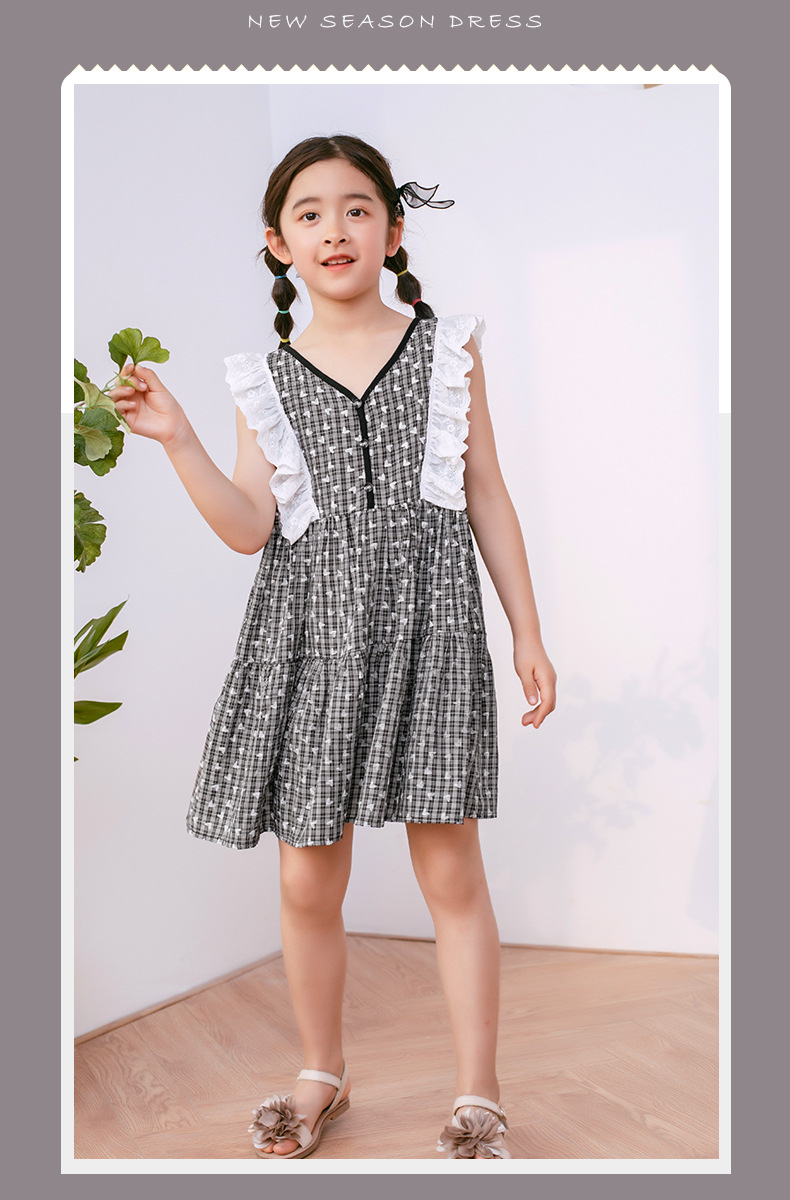 dm158 เดรส เด็กโต 3 ตัวต่อแพ็ค 110-160 (เลือกไซส์ให้ครบแพ็ค)