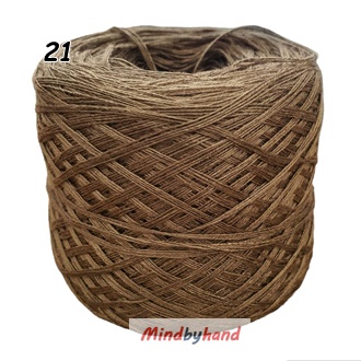 ไหมเรย่อน สีพื้น 21 สีน้ำตาลเข้ม