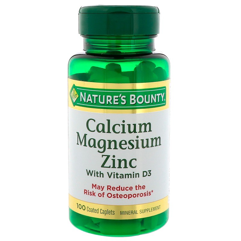 พร้อมส่ง Nature's Bounty, Calcium Magnesium Zinc with Vitamin D3