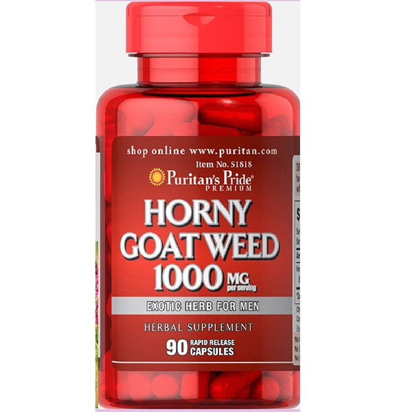 พร้อมส่ง อาหารเสริมทางเพศ Puritan's Pride Horny Goat Weed Exotic Herb for Men1000mg