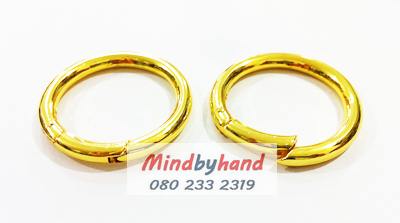 ห่วงกลมแบบเปิด สีทอง 5 cm.