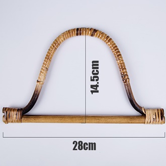 หูกระเป๋าหวาย ทรงตัว D