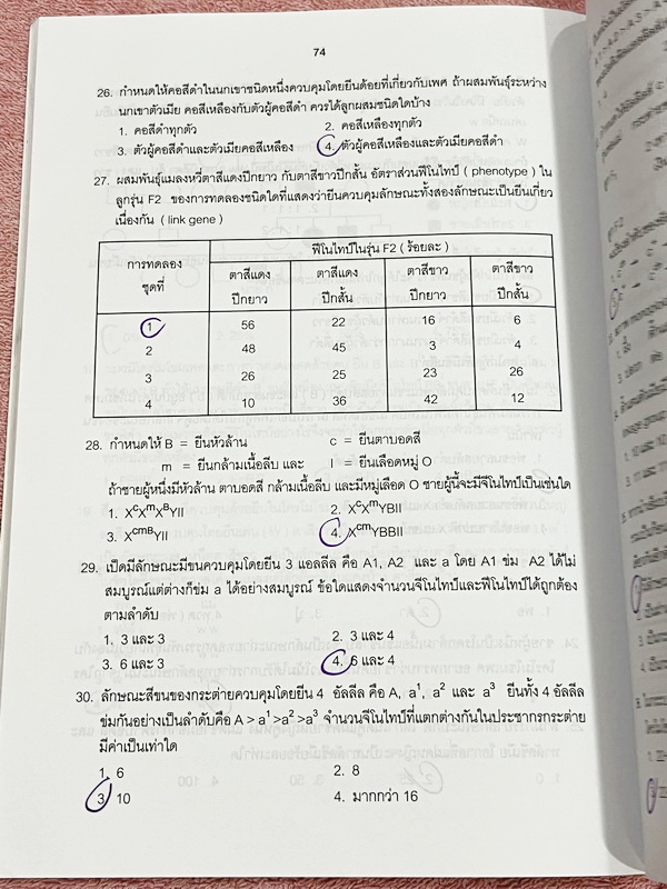 ►หนังสือเรียนโรงเรียนเตรียมอุดม◄ เอกสารประกอบการเรียนโจทย์เสริมทักษะวิชาชีววิทยา ม.6 ตะลุยโจทย์ทั้งเล่ม จัดทำโดยกลุ่มสาระการเรียนรู้วิทยาศาสตร์ มีโจทย์เข้มข้น จดบางหน้า ไม่มีเฉลย