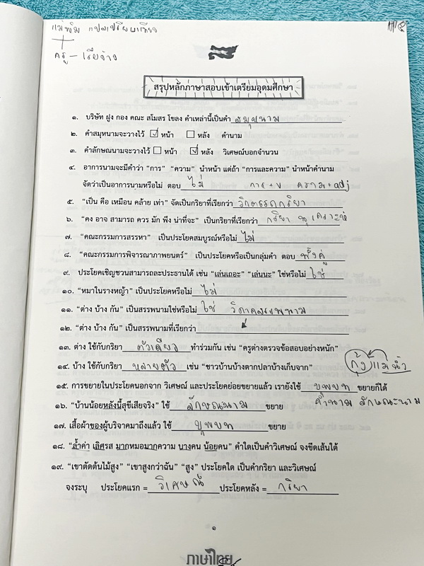 ►สอบเข้าเตรียมอุดม◄ หนังสือกวดวิชาภาษาไทยครูลิลลี่ ติวเข้มภาษาไทย เข้าเตรียมอุดม เล่ม 1+2 สรุปเนื้อหาเพื่อเตรียมสอบเข้า ร.ร.เตรียมอุดม ครูลิลลี่รวบรวมหลักสังเกต จุดที่น่าคิด และข้อควรระวังไว้มากมาย อาจารย์มีเน้นจุดที่ต้องท่องจำเพราะชอบออกในข้อสอบเข้าเตรีย