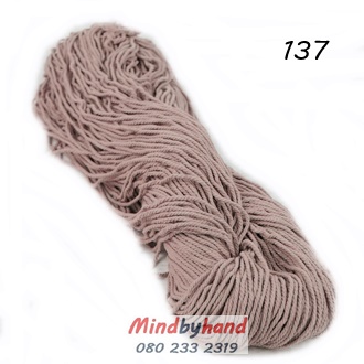 เชือกฟอก แบบไจ 137 สีน้ำตาลโอวัลติน