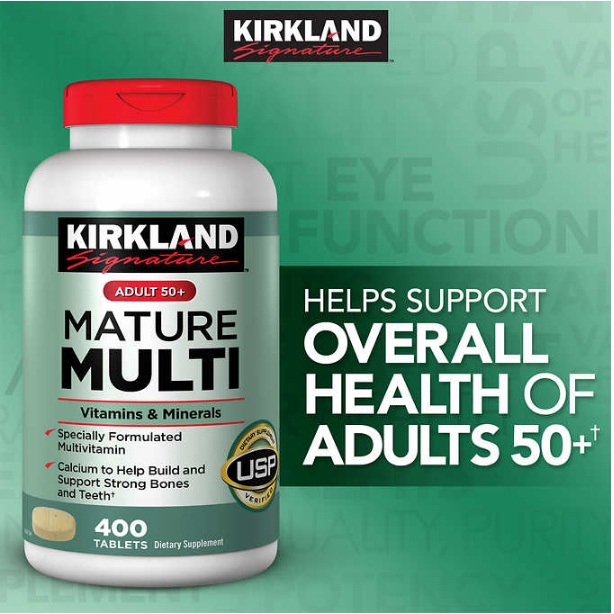 MATURE MULTI วิตามินรวมวัยทอง50ปีขึ้นไป 400เม็ด 400วัน เสริมสารอาหารให้สมวัย ลดความเสื่อมของสุขภาพ มีCALCIUM+ลูทีน(สายตา)+ไลโคปีน(มะเขือเทศ) (ทาน13เดือน กค2025-สค2026) preorder 3วัน