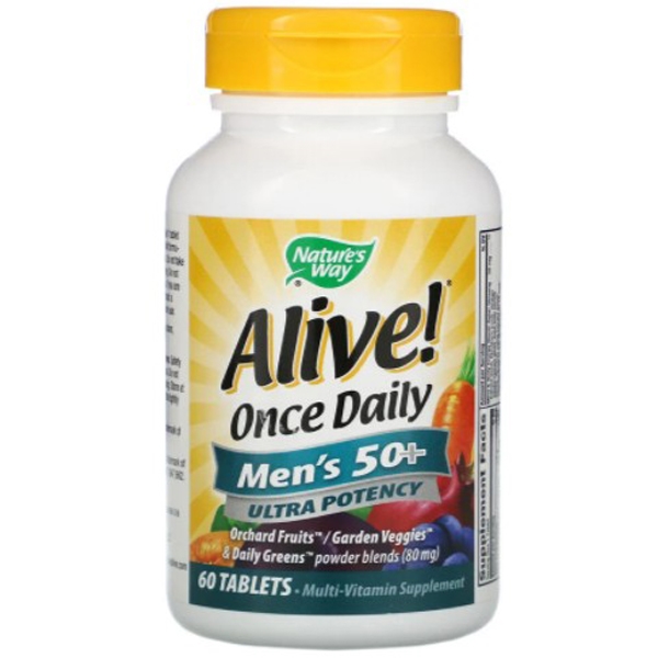 พร้อมส่ง วิตามินรวมผู้ชาย50+ Nature's Way Alive! Once Daily Men's 50+ Multi Vitamin