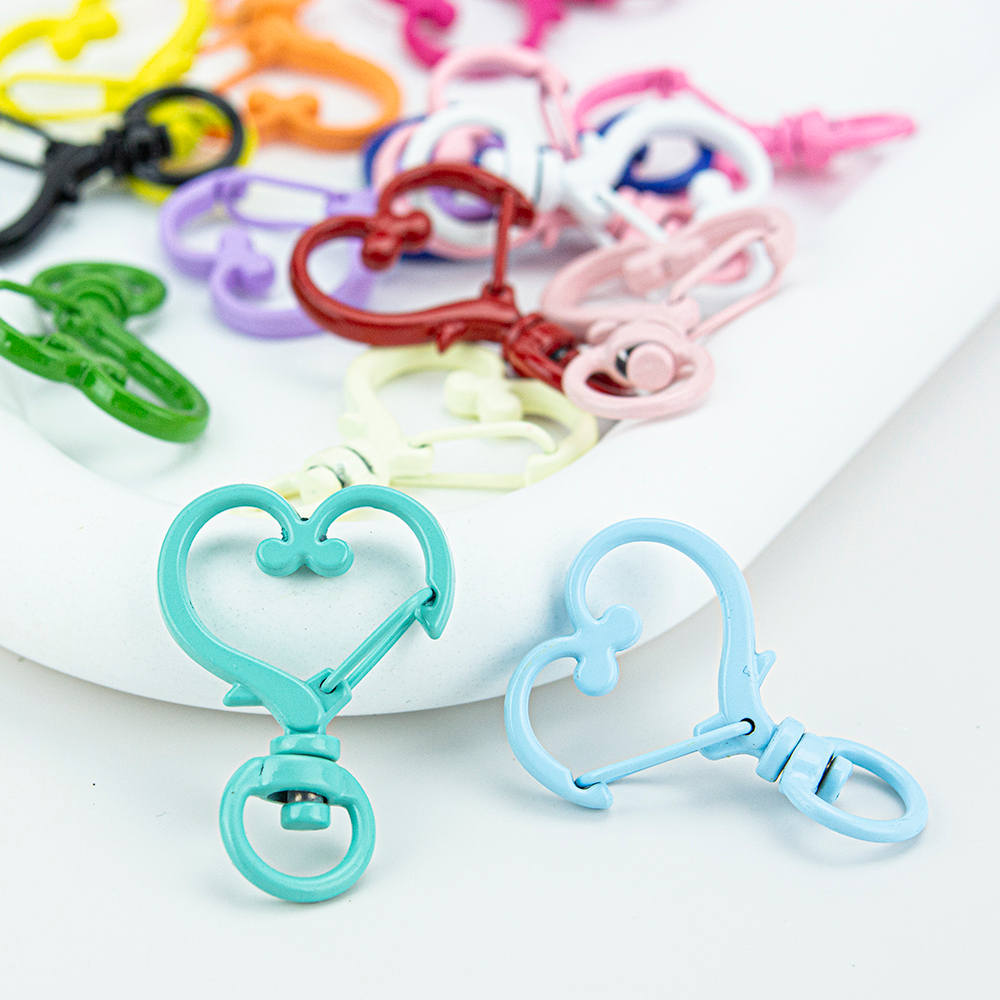 [ส่งจากไทย] MT46 ตะขอก้ามปูรูปหัวใจ ตะขอพวงกุญแจ อะไหล่พวงกุญแจ DIY Craft╭♥
