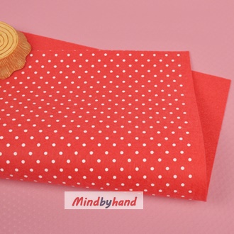 ผ้าสักหลาด ลายจุด (จุดเล็ก)