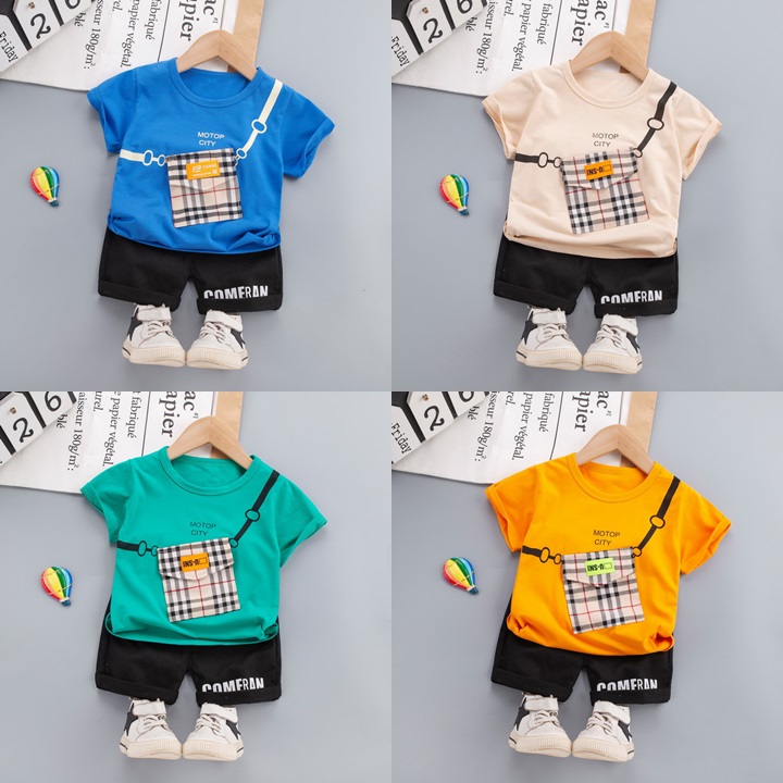 ha1471 เสื้อ+กางเกง size 80-110 จำนวน 4 ตัวต่อแพ็ค