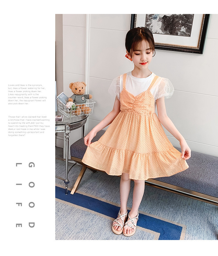 dr5491 เดรส เด็กโต 3 ตัวต่อแพ็ค 110-160 (เลือกไซส์ได้ให้ครบแพ็ค)