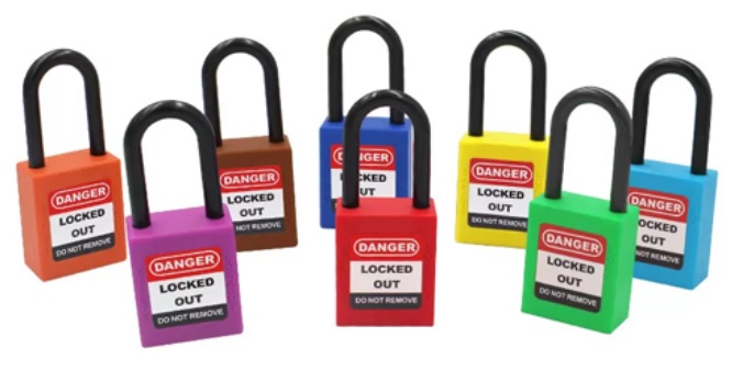 กุญแจนิรภัย ก้านอลูมิเนียม 38 มม. 38MM Safety Padlock Aluminium shackle รุ่น P38P