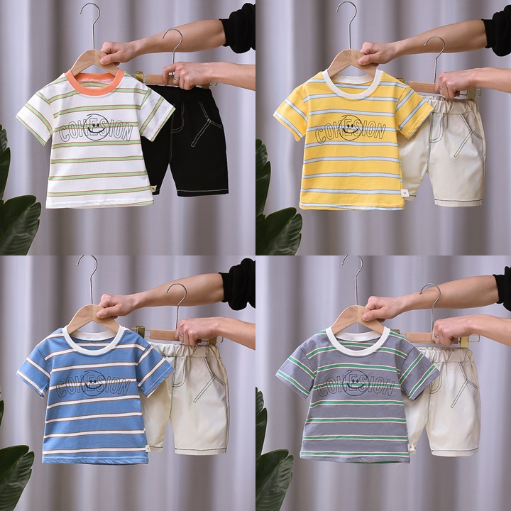 ha1693 เสื้อ+กางเกง size 80-110 จำนวน 4 ตัวต่อแพ็ค
