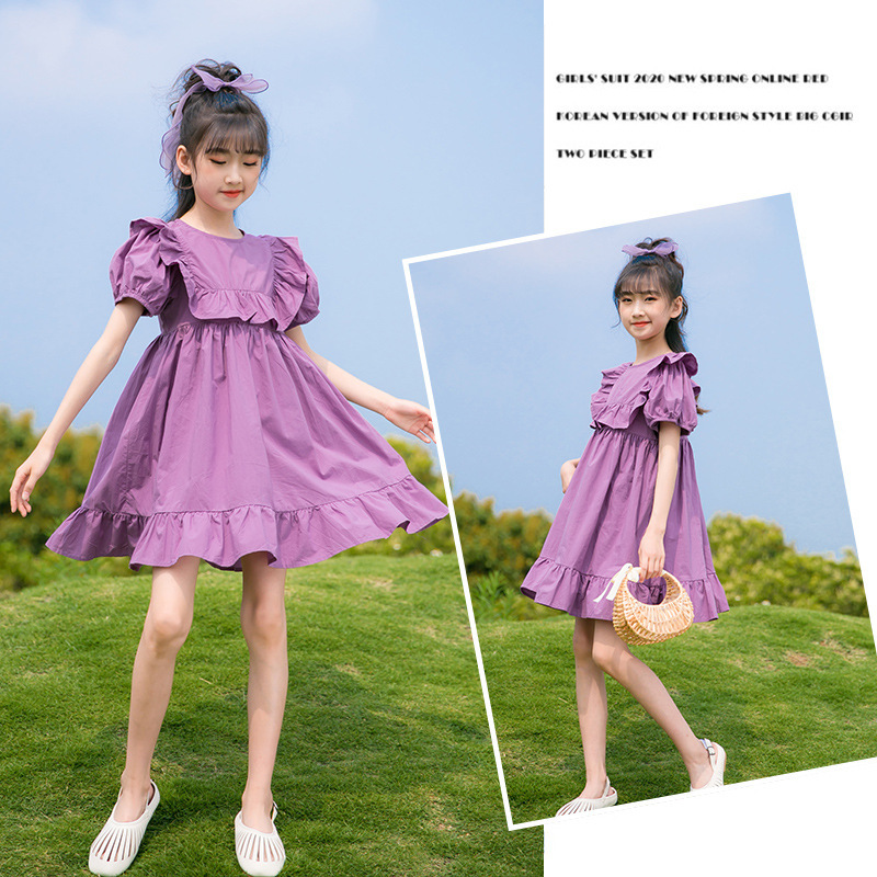 dr4951 เดรส เด็กโต 3 ตัวต่อแพ็ค 110-160 (เลือกไซส์ได้ให้ครบแพ็ค)