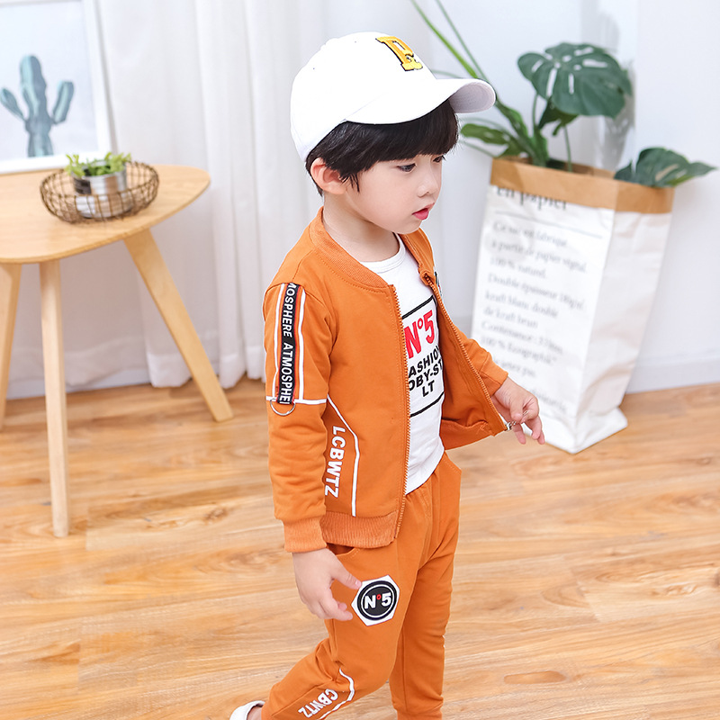 ha528 เสื้อยืด+เสื้อวอร์ม+กางเกงวอร์ม size 80-110 4ตัวต่อแพ็ค