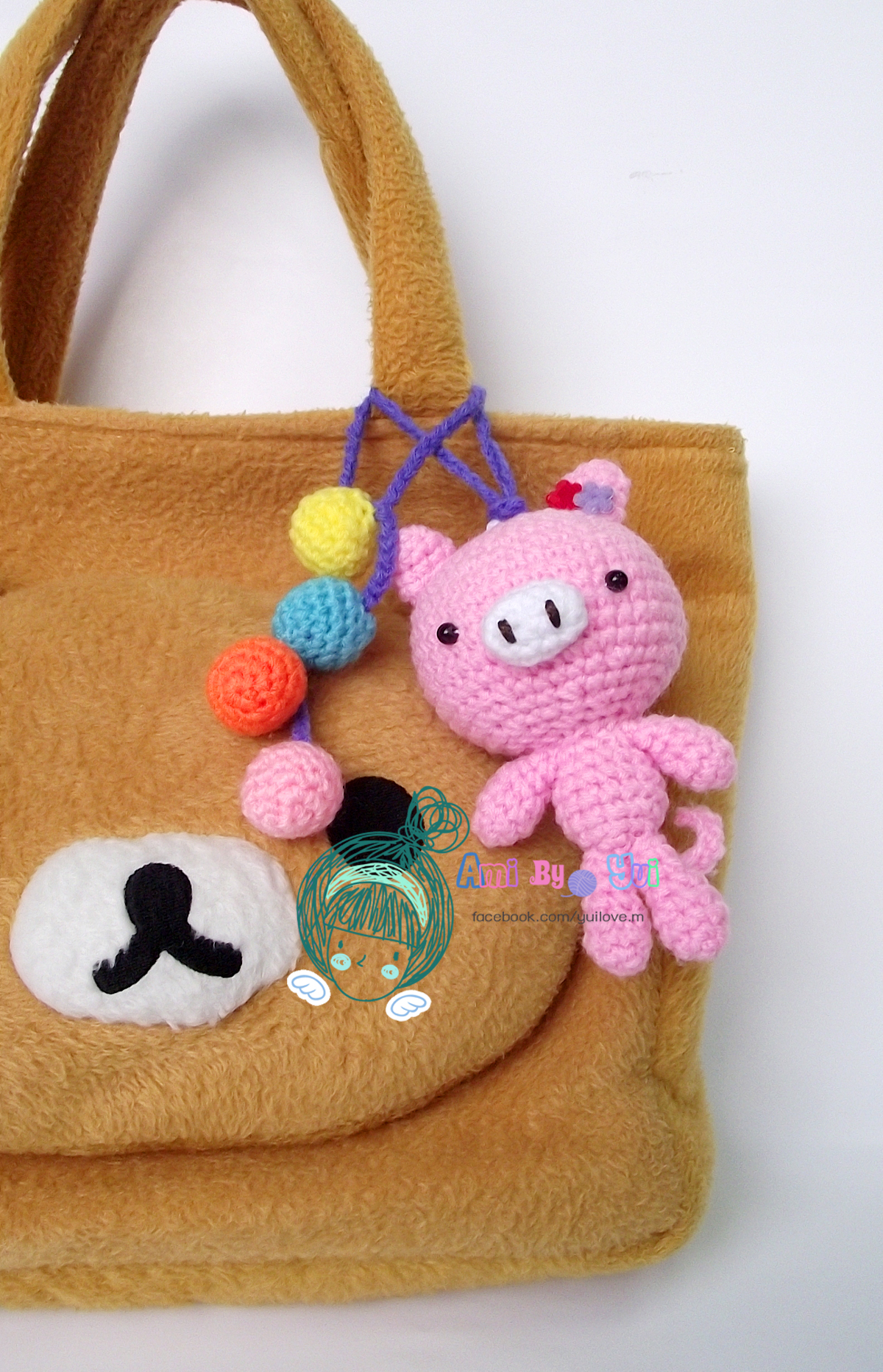 พวงห้อยกระเป๋าหมูพิงค์กี้