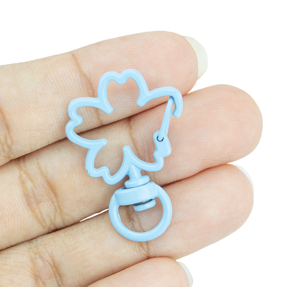[ส่งจากไทย] MT49 ตะขอก้ามปูรูปดอกซากุระ ตะขอพวงกุญแจ อะไหล่พวงกุญแจ DIY Craft╭♥