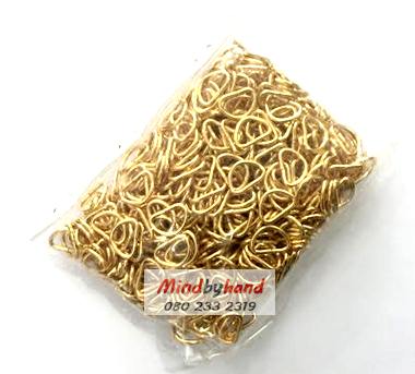 ห่วงรูปตัว D สีทอง ขนาด 1.2 cm.