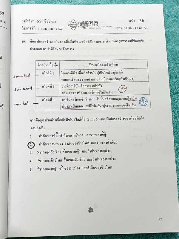 ►ข้อสอบ สทศ.◄ ปกใหม่ หนังสือกวดวิชาหมอพิชญ์ไบโอบีม Biobeam รวมข้อสอบจริงวิชาชีววิทยา สทศ.ปี 2558 -2564 เฉลยครบทุกข้อ จดครบทุกหน้า จดละเอียด หนังสือเล่มหนาใหญ่มาก