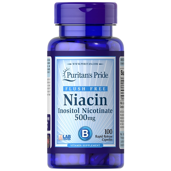 พร้อมส่ง บำรุงหัวใจและหลอดเลือด Puritan's Pride Niacin as Inositol Nicotinate 500 mg