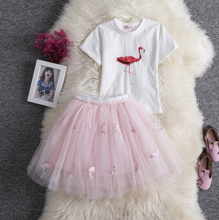 ga132 เสื้อ+กระโปรง 3 ตัวต่อแพ็ค size 100-140 (เลือกไซส์ได้ให้ครบแพ็ค)