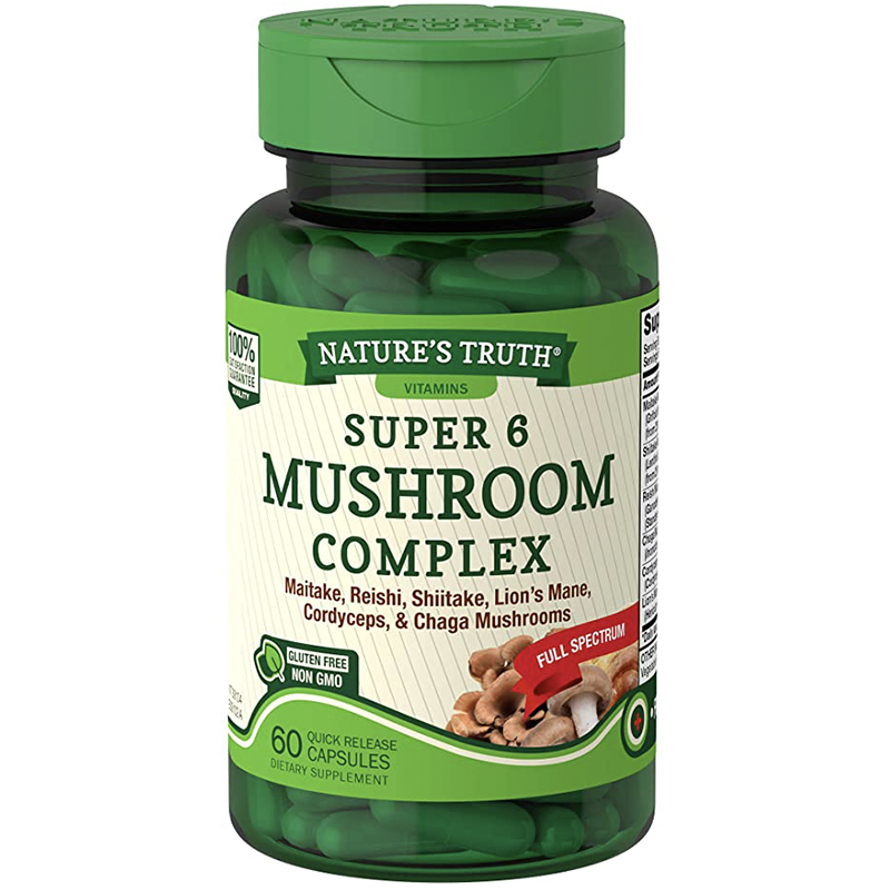 พร้อมส่ง เห็ด ซูเปอร์ 6 ชนิด Nature’s Truth Mushroom Complex