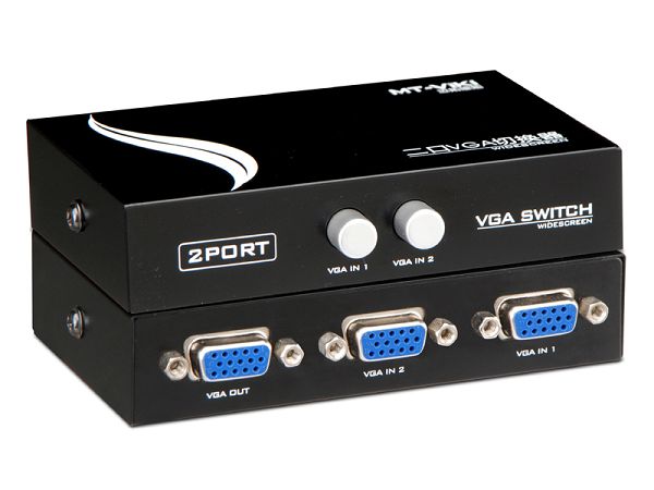 กล่องเลือกสัญญาณ VGA เข้า 1 ออก 2 ( 2 Ports VGA SWITCHER )