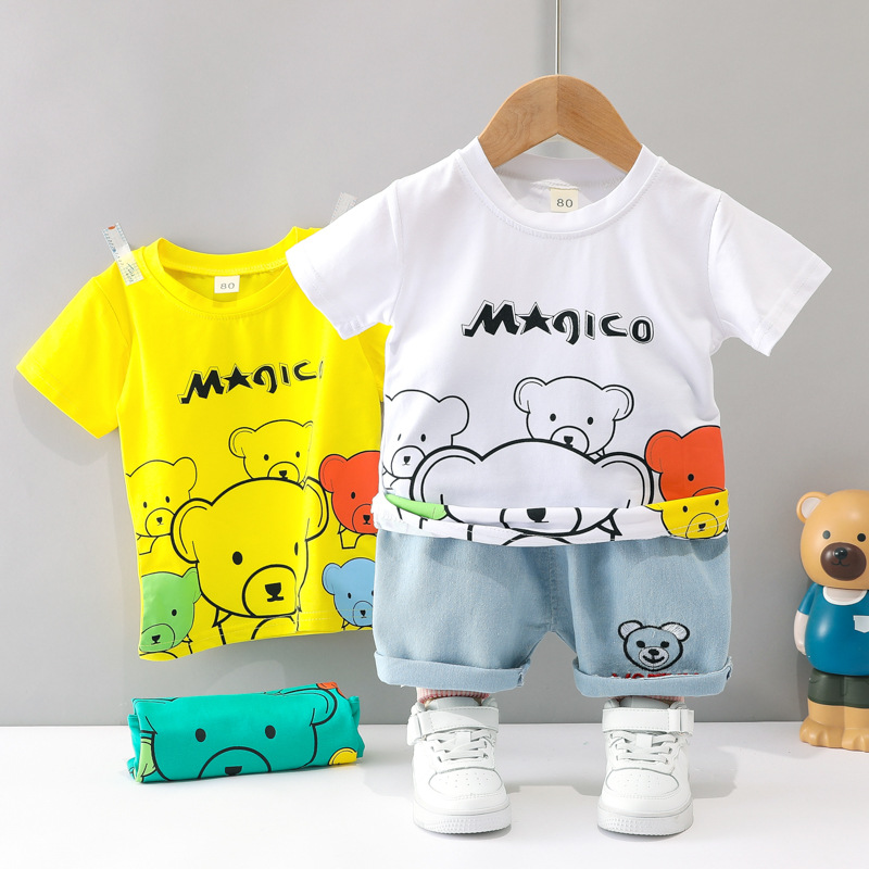 ha1563 เสื้อ+กางเกง size 80-110 จำนวน 4 ตัวต่อแพ็ค