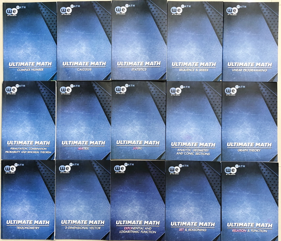 ►วีเบรน◄ Set หนังสือเรียน วิชาคณิตศาสตร์ Ultimate Math เซ็ท 15 เล่ม + ไฟล์เฉลยละเอียด ในหนังสือทุกเล่มมีสรุปสูตรเนื้อหาสำคัญ โจทย์แบบฝึกหัด และมีเฉลยวิธีทำอย่างละเอียดบางข้อ ในทุกเล่มมีจดบางหน้า มีจดสูตรลัดและหลักการทำโจทย์เพิ่มเติม มีสูตรลัดของอาจารย์เยอ
